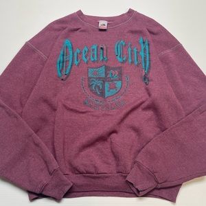 1992 Ocean City Maryland Distressed Crewneck Size XL